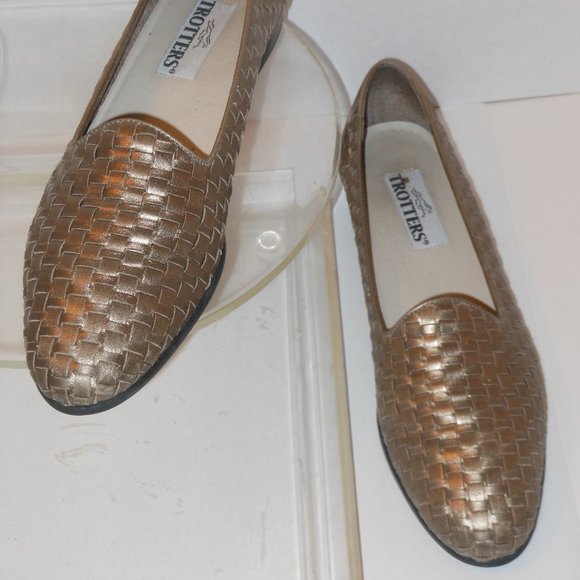 TROTTERS TEAL GENUINE LEATHER FLATS SIZE 11 N - Picture 6 of 7